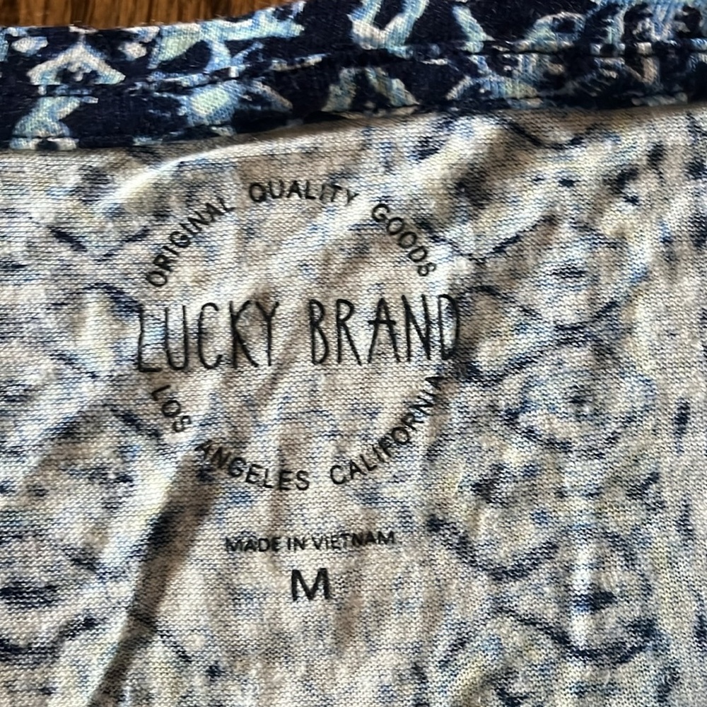 Lucky Brand bohemian Top Size M New With Tag - Picture 5 of 10